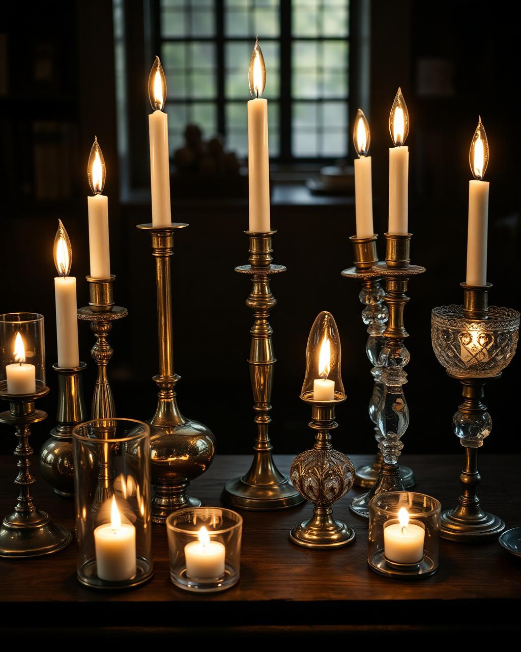 Hand pouring soy wax into an antique silver vessel